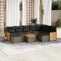 Set de sofás de jardín 10 pzas con cojines ratán sintético gris de , Conjuntos de jardín - Ref: Foro24-3260632, Precio: 575,8...