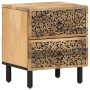 Mesitas de noche 2 uds madera maciza de mango 40x33x46 cm de , Mesitas de noche - Ref: Foro24-358211, Precio: 191,25 €, Descu...