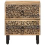Mesitas de noche 2 uds madera maciza de mango 40x33x46 cm de , Mesitas de noche - Ref: Foro24-358211, Precio: 191,25 €, Descu...
