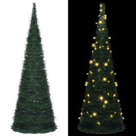 Árbol de Navidad emergente preiluminado con luces verde 180 cm en Decoración Festiva y Estacional | Comprar online en Foru.es