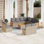 Set de sofás de jardín 12 pzas y cojines ratán sintético marrón de , Conjuntos de jardín - Ref: Foro24-3260176, Precio: 753,0...