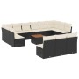 Set sofás de jardín 14 pzas con cojines ratán sintético negro de , Conjuntos de jardín - Ref: Foro24-3223900, Precio: 737,79 ...
