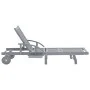 Gray Solid Acacia Wood Garden Lounger by vidaXL, Loungers - Ref: Foro24-45939, Price: 172,78 €, Discount: %