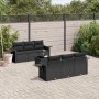 Set de comedor de jardín 7 pzas y cojines ratán sintético negro de , Conjuntos de jardín - Ref: Foro24-3252242, Precio: 529,2...