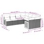 Set de sofás de jardín 8 pzas y cojines ratán sintético gris de , Conjuntos de jardín - Ref: Foro24-3260639, Precio: 518,11 €...