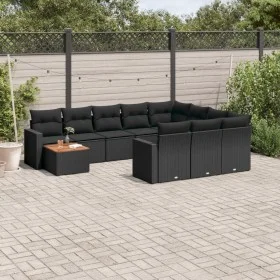 11-piece garden sofa set and black synthetic rattan cushions by , Modular outdoor sofas - Ref: Foro24-3224305, Price: 699,61 ...