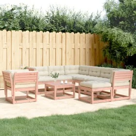 Juego de muebles jardín 8 pzas y cojines madera abeto Douglas de , Conjuntos de jardín - Ref: Foro24-3216948, Precio: 853,55 ...