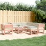Juego de muebles jardín 8 pzas y cojines madera abeto Douglas de , Conjuntos de jardín - Ref: Foro24-3216948, Precio: 864,24 ...