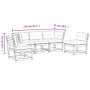 Set de sofás jardín 5 pzas con cojines madera maciza Douglas de , Conjuntos de jardín - Ref: Foro24-3216983, Precio: 509,41 €...