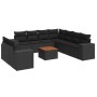 Set de sofás de jardín 10 pzas cojines ratán sintético negro de , Conjuntos de jardín - Ref: Foro24-3257840, Precio: 689,14 €...