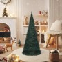 Árbol de Navidad emergente preiluminado con luces verde 210 cm en Decoración Festiva y Estacional | Comprar online en Foru.es