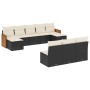 Set de sofás de jardín 10 pzas cojines ratán sintético negro de , Conjuntos de jardín - Ref: Foro24-3260467, Precio: 545,03 €...