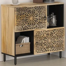 Armario auxiliar madera maciza de mango 80x33x75 cm de , Aparadores - Ref: Foro24-358239, Precio: 164,96 €, Descuento: %