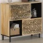 Armario auxiliar madera maciza de mango 80x33x75 cm de , Aparadores - Ref: Foro24-358239, Precio: 164,96 €, Descuento: %