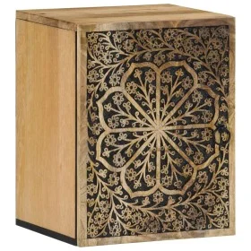 Wandmontierter Badezimmerschrank aus massivem Mangoholz, 38 x 33 x 48 cm von , Badezimmerwaschtische - Ref: Foro24-358232, Pr...