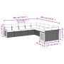 Set de sofás de jardín 10 pzas cojines ratán sintético negro de , Conjuntos de jardín - Ref: Foro24-3260431, Precio: 610,41 €...