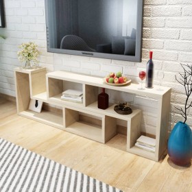 Mueble para TV en forma de L color roble en Muebles TV | Comprar online en Foru.es