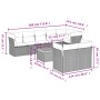 Set de muebles de jardín 9 pzas y cojines ratán sintético gris de , Conjuntos de jardín - Ref: Foro24-3223736, Precio: 529,52...