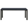 Banco de jardín acero y WPC negro 110 cm de , Bancos de jardín - Ref: Foro24-317141, Precio: 73,08 €, Descuento: %