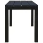 Banco de jardín acero y WPC negro 110 cm de , Bancos de jardín - Ref: Foro24-317141, Precio: 73,21 €, Descuento: %