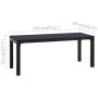 Banco de jardín acero y WPC negro 110 cm de , Bancos de jardín - Ref: Foro24-317141, Precio: 73,21 €, Descuento: %