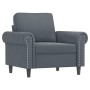 Juego de sofás con cojines 3 piezas terciopelo gris oscuro de , Sofás - Ref: Foro24-3202191, Precio: 729,61 €, Descuento: %