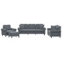 Juego de sofás con cojines 4 piezas terciopelo gris oscuro de , Sofás - Ref: Foro24-3202201, Precio: 834,34 €, Descuento: %