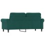 Sofá de 2 plazas de terciopelo verde oscuro 140 cm de , Sofás - Ref: Foro24-359531, Precio: 279,16 €, Descuento: %