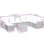 Set de muebles de jardín 9 pzas y cojines ratán sintético gris de , Conjuntos de jardín - Ref: Foro24-3257474, Precio: 560,63...