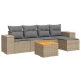 Juego de sofás jardín con cojines 6 pzas ratán sintético beige de , Conjuntos de jardín - Ref: Foro24-3257753, Precio: 395,55...