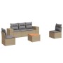 Juego de sofás jardín con cojines 6 pzas ratán sintético beige de , Conjuntos de jardín - Ref: Foro24-3257718, Precio: 381,98...