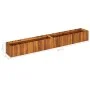 Arriate elevado de madera maciza de acacia 200x30x25 cm de vidaXL, Maceteros y jardineras - Ref: Foro24-45920, Precio: 161,83...