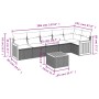 Set de sofás de jardín 7 piezas con cojines ratán PE gris de , Conjuntos de jardín - Ref: Foro24-3260079, Precio: 428,61 €, D...