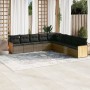 Set de muebles de jardín 9 pzas y cojines ratán sintético gris de , Conjuntos de jardín - Ref: Foro24-3260142, Precio: 544,33...