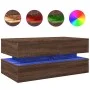 LED-Couchtisch in Eichenbraun mit den Maßen 90x50x40 cm. von , Couchtisch - Ref: Foro24-839867, Preis: 106,90 €, Rabatt: %