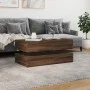 LED-Couchtisch in Eichenbraun mit den Maßen 90x50x40 cm. von , Couchtisch - Ref: Foro24-839867, Preis: 106,90 €, Rabatt: %