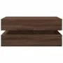 Mesa de centro con luces LED marrón roble 90x50x40 cm by , Coffee table - Ref: Foro24-839867, Price: 106,90 €, Discount: %