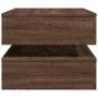 Mesa de centro con luces LED marrón roble 90x50x40 cm by , Coffee table - Ref: Foro24-839867, Price: 106,90 €, Discount: %