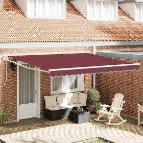 Toldo retráctil automático burdeos 400x300 cm en Toldos | Comprar online en Foru.es