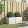Jardineras 2 unidades acero blanco 42x40x39 cm de , Maceteros y jardineras - Ref: Foro24-841550, Precio: 73,08 €, Descuento: %