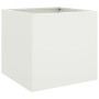 Jardineras 2 unidades acero blanco 42x40x39 cm de , Maceteros y jardineras - Ref: Foro24-841550, Precio: 79,40 €, Descuento: %