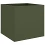 Jardinera acero verde oliva 49x47x46 cm de , Maceteros y jardineras - Ref: Foro24-841565, Precio: 48,62 €, Descuento: %