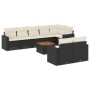 Set de sofás de jardín 8 piezas y cojines ratán sintético negro de , Conjuntos de jardín - Ref: Foro24-3224208, Precio: 524,5...
