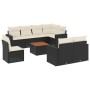 Set de sofás de jardín 8 piezas y cojines ratán sintético negro de , Conjuntos de jardín - Ref: Foro24-3224215, Precio: 524,5...