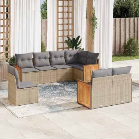 Juego de sofás de jardín con cojines beige 8 pzas ratán PE de , Conjuntos de jardín - Ref: Foro24-3260246, Precio: 541,34 €, ...