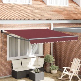 Toldo retráctil automático burdeos 300x250 cm en Toldos | Comprar online en Foru.es
