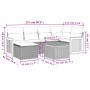 Set sofás de jardín 7 piezas y cojines ratán sintético beige de , Conjuntos de jardín - Ref: Foro24-3260267, Precio: 439,54 €...