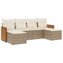 Juego de sofás jardín con cojines 6 pzas ratán sintético beige de , Conjuntos de jardín - Ref: Foro24-3260301, Precio: 418,47...