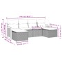 Set de muebles de jardín 6 pzas y cojines ratán sintético gris de , Conjuntos de jardín - Ref: Foro24-3260303, Precio: 363,27...