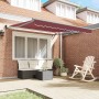 Toldo retráctil automático burdeos 300x250 cm en Toldos | Comprar online en Foru.es